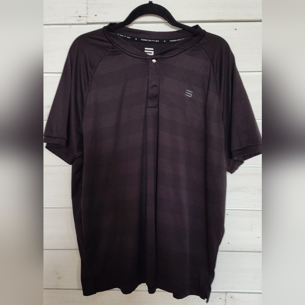 Three Sixty Six Men's Black Shirt